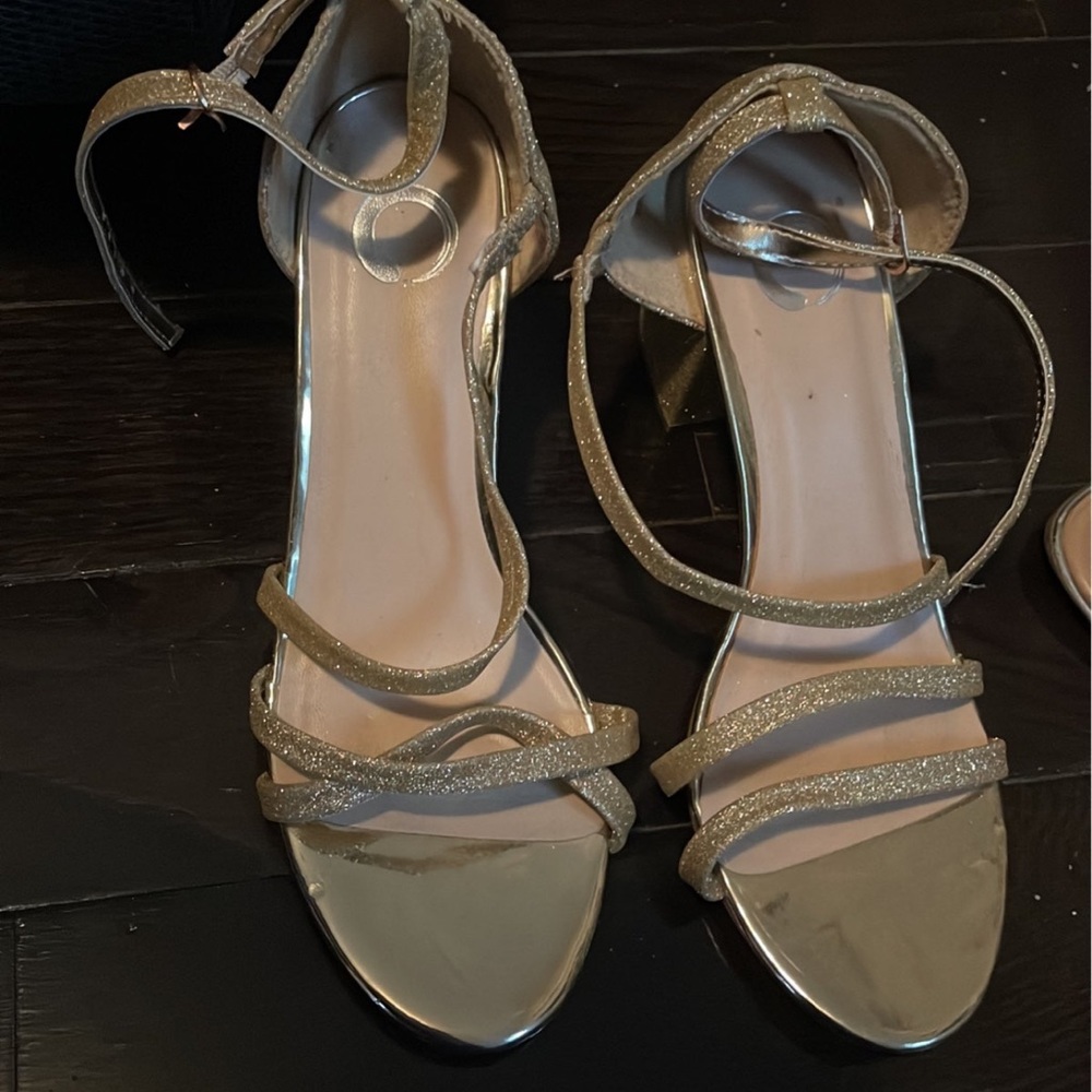 Gold heels